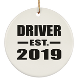 Driver Established EST. 2019 - Circle Ornament