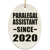 Paralegal Assistant Since 2020 - Oval Ornament