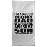 Proud Clergy Dad Of Awesome Son - Hand Towel