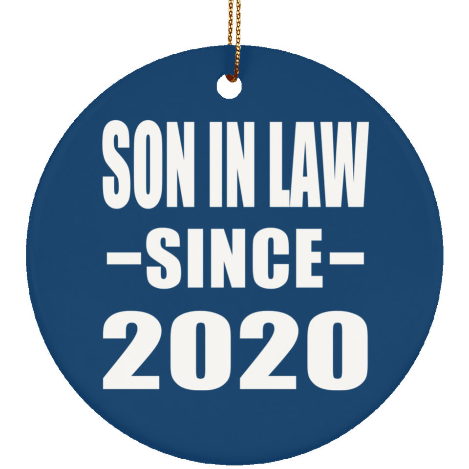 Son In Law Since 2020 - Circle Ornament