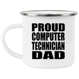 Proud Computer Technician Dad - 12oz Camping Mug