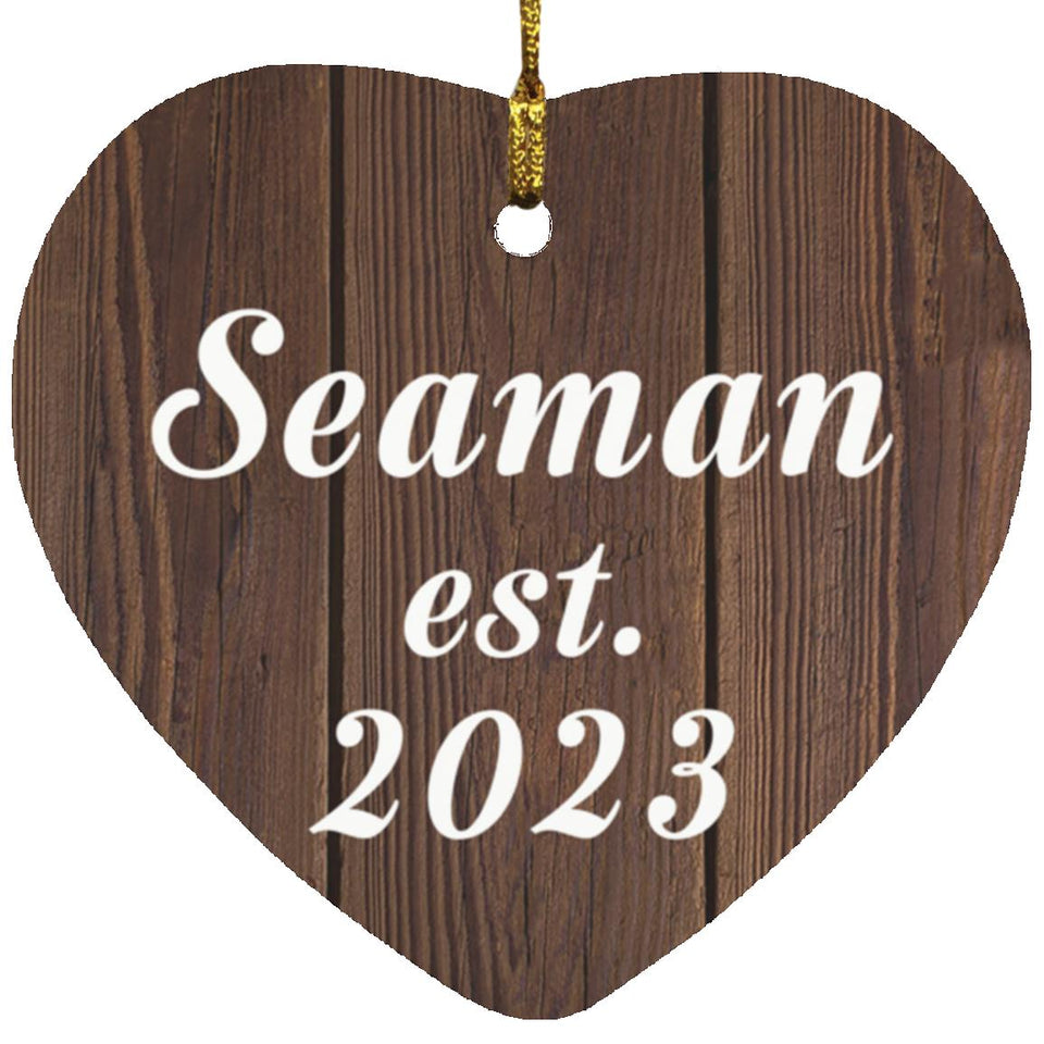 Seaman Established Est. 2023 - Heart Ornament D