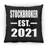 Stockbroker Established EST. 2021 - Throw Pillow Black