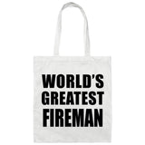 World's Greatest Fireman - Tote Bag White