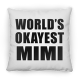 World's Okayest Mimi - Throw Pillow