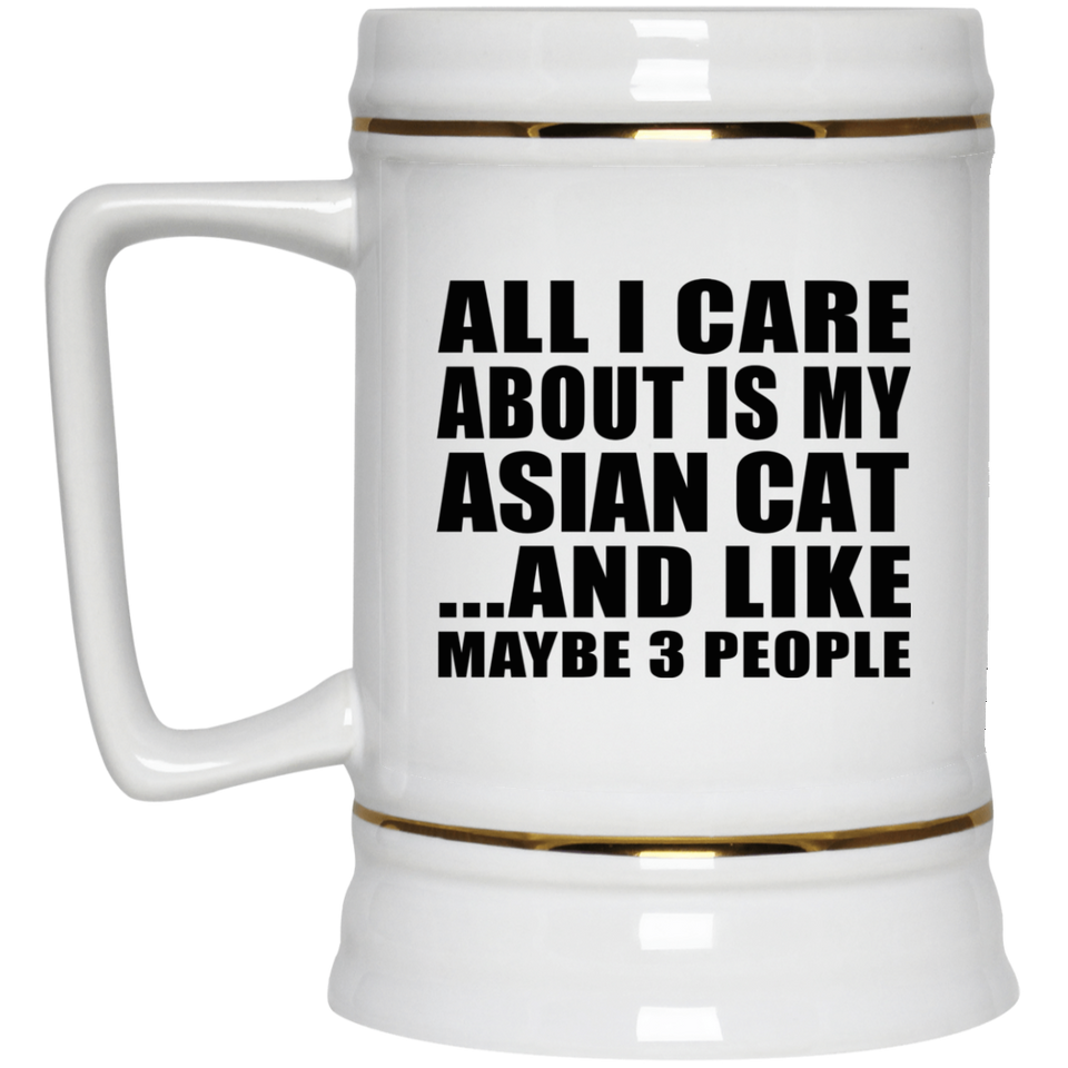 All I Care About Is My Asian Cat - Beer Stein