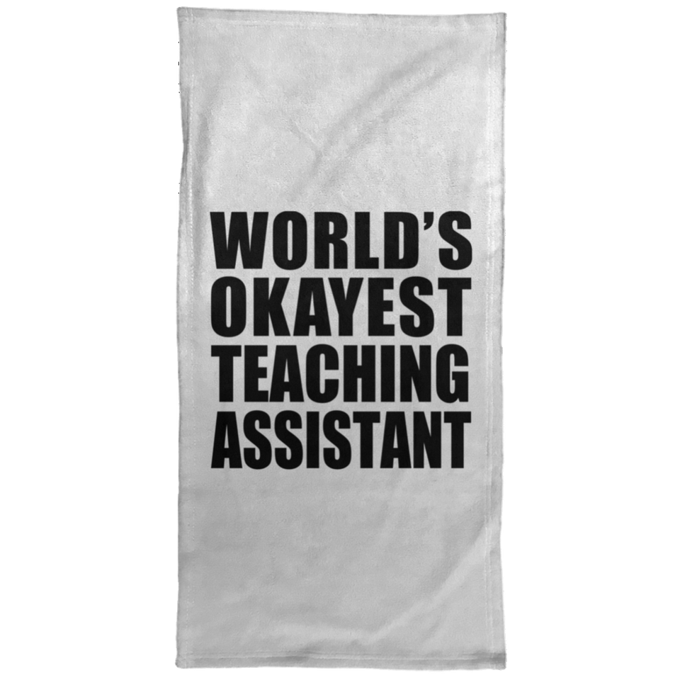 World's Okayest Teaching Assistant - Hand Towel