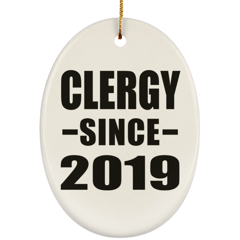 Clergy Since 2019 - Oval Ornament