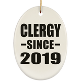 Clergy Since 2019 - Oval Ornament