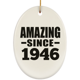 78th Birthday Amazing Since 1946 - Oval Ornament