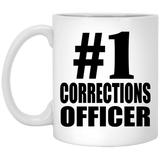 Number One #1 Corrections Officer - 11 Oz Coffee Mug