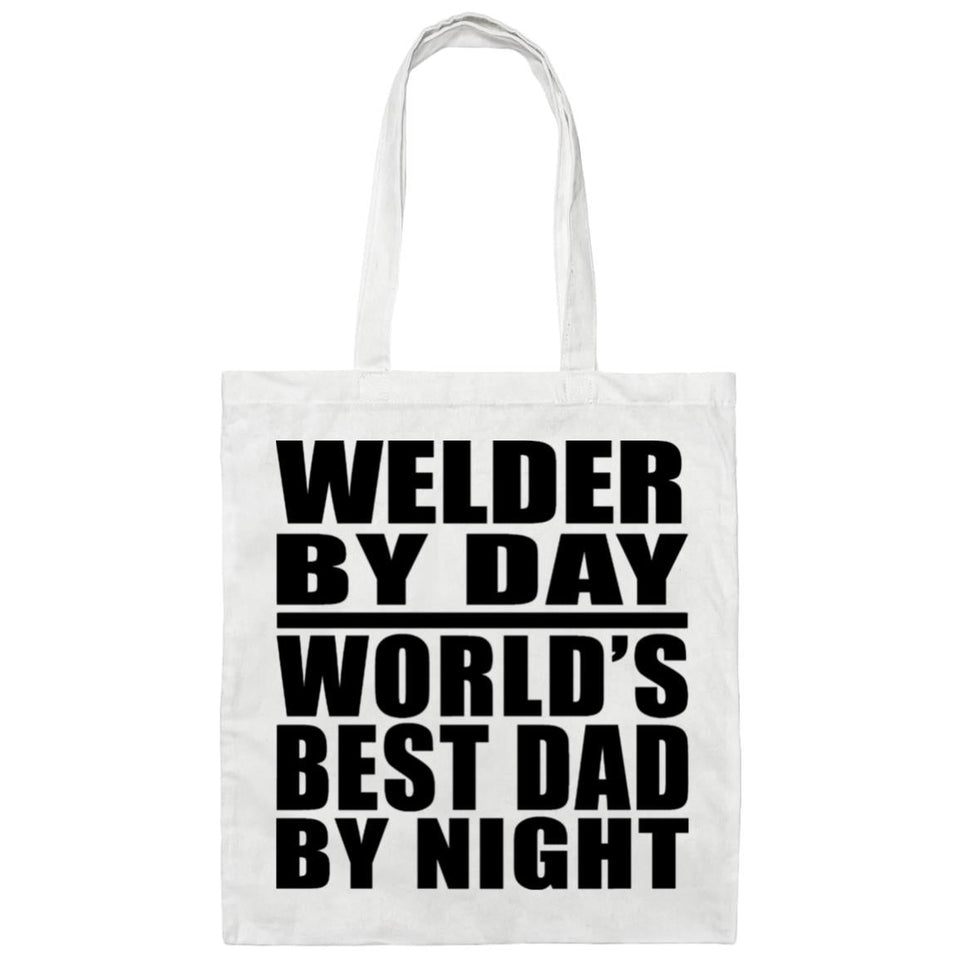 Welder By Day World's Best Dad By Night - Tote Bag White