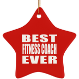 Best Fitness Coach Ever - Star Ornament