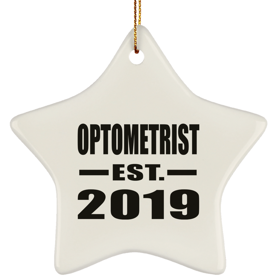 Optometrist Established EST. 2019 - Star Ornament