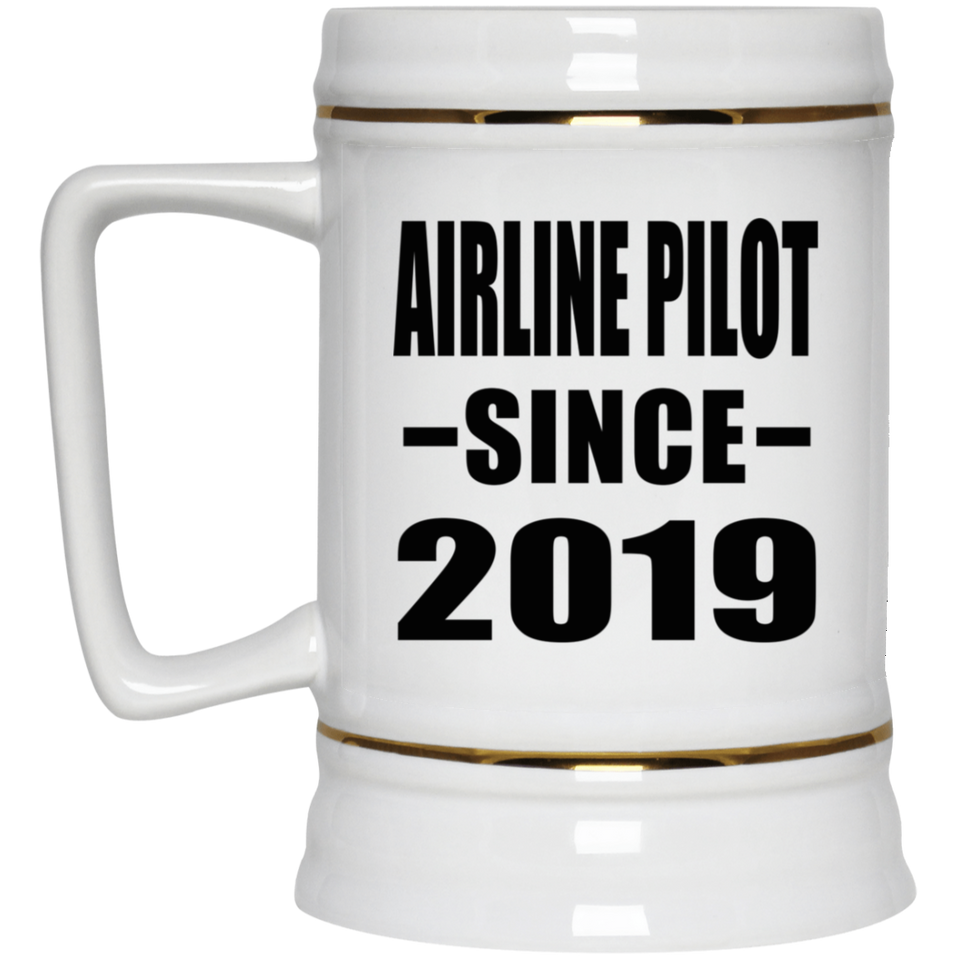Airline Pilot Since 2019 - Beer Stein