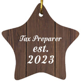 Tax Preparer Established Est. 2023 - Star Ornament D