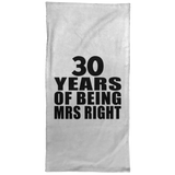 30th Anniversary 30 Years Of Being Mrs Right - Hand Towel