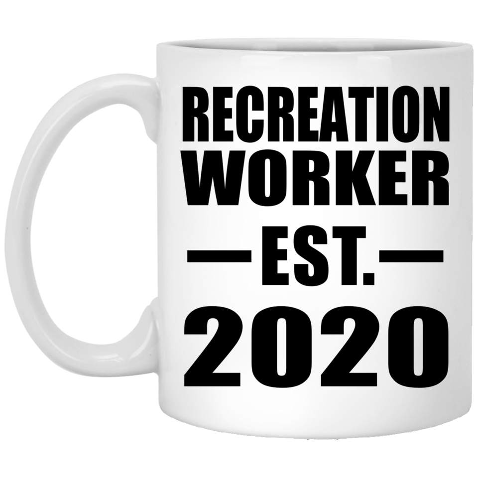Recreation Worker Established EST. 2020 - 11oz Coffee Mug