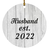 Husband Established Est. 2022 - Circle Ornament F