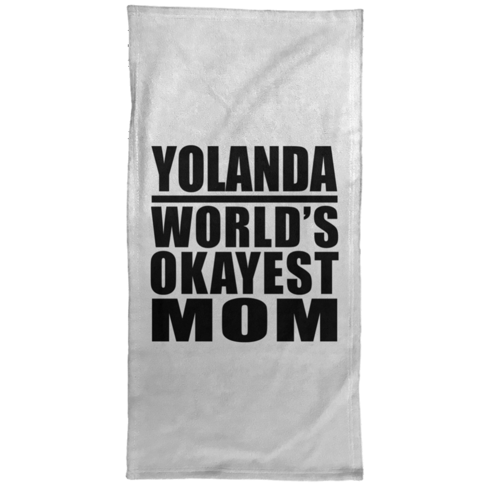 Yolanda World's Okayest Mom - Hand Towel