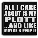 All I Care About Is My Plott - Canvas Square