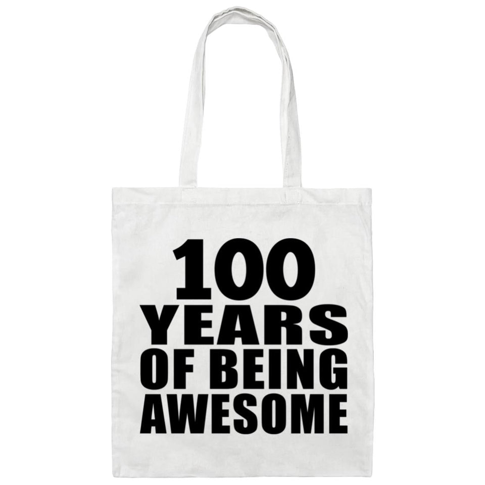 100th Birthday 100 Years Of Being Awesome - Tote Bag White
