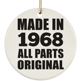 56th Birthday Made in 1968 All Parts Original - Circle Ornament