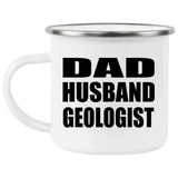 Dad Husband Geologist - 12oz Camping Mug