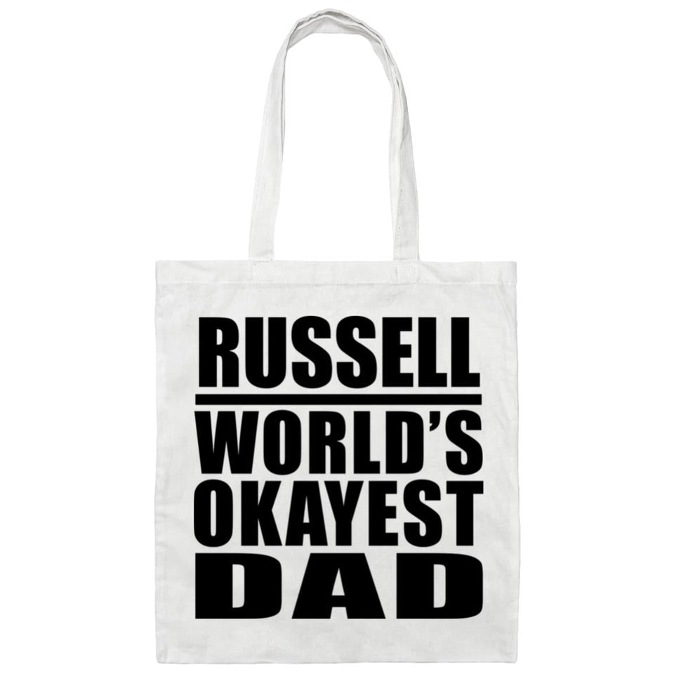 Russell World's Okayest Dad - Tote Bag White