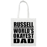 Russell World's Okayest Dad - Tote Bag White