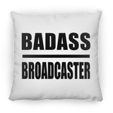 Badass Broadcaster - Throw Pillow