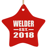 Welder Established EST. 2018 - Star Ornament