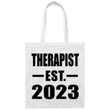 Therapist Established EST. 2023 - Tote Bag White