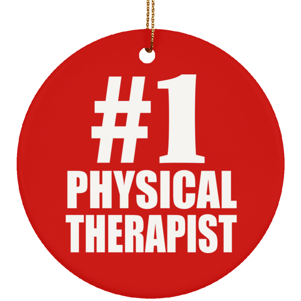 Number One #1 Physical Therapist - Circle Ornament