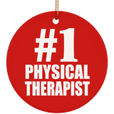 Number One #1 Physical Therapist - Circle Ornament