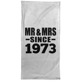 51st Anniversary Mr & Mrs Since 1973 - Hand Towel
