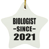 Biologist Since 2021 - Star Ornament