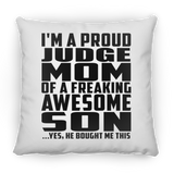 Proud Judge Mom Of Awesome Son - Throw Pillow