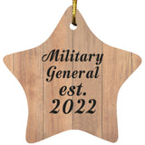 Military General Established Est. 2022 - Star Ornament C