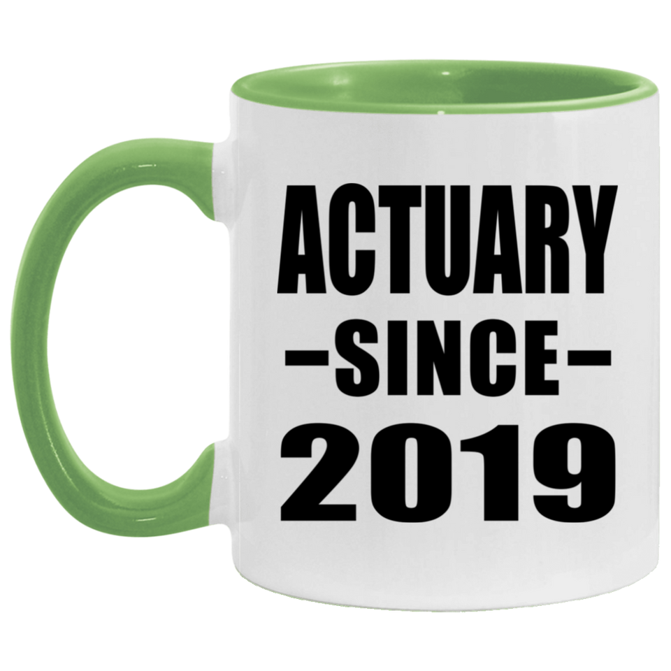 Actuary Since 2019 - 11oz Accent Mug Green