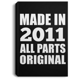 13th Birthday Made in 2011 All Parts Original - Canvas Portrait