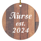 Nurse Established Est. 2024 - Circle Ornament E