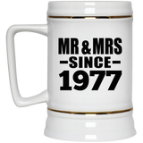 47th Anniversary Mr & Mrs Since 1977 - Beer Stein