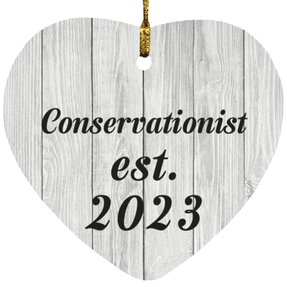 Conservationist Established Est. 2023 - Heart Ornament F