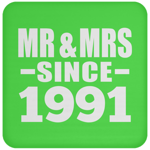 33rd Anniversary Mr & Mrs Since 1991 - Drink Coaster