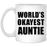 World's Okayest Auntie - 11 Oz Coffee Mug