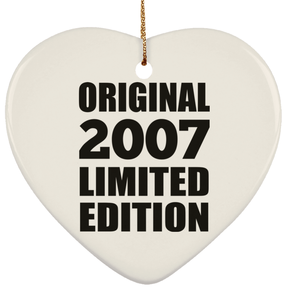 17th Birthday Original 2007 Limited Edition - Heart Ornament