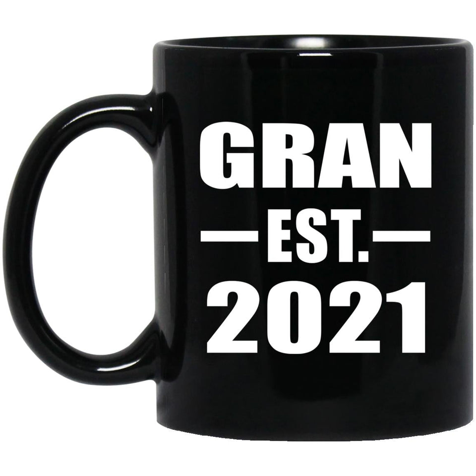 Gran Established EST. 2021 - 11oz Coffee Mug Black