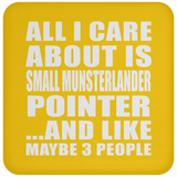 All I Care About Is Small Munsterlander Pointer - Drink Coaster