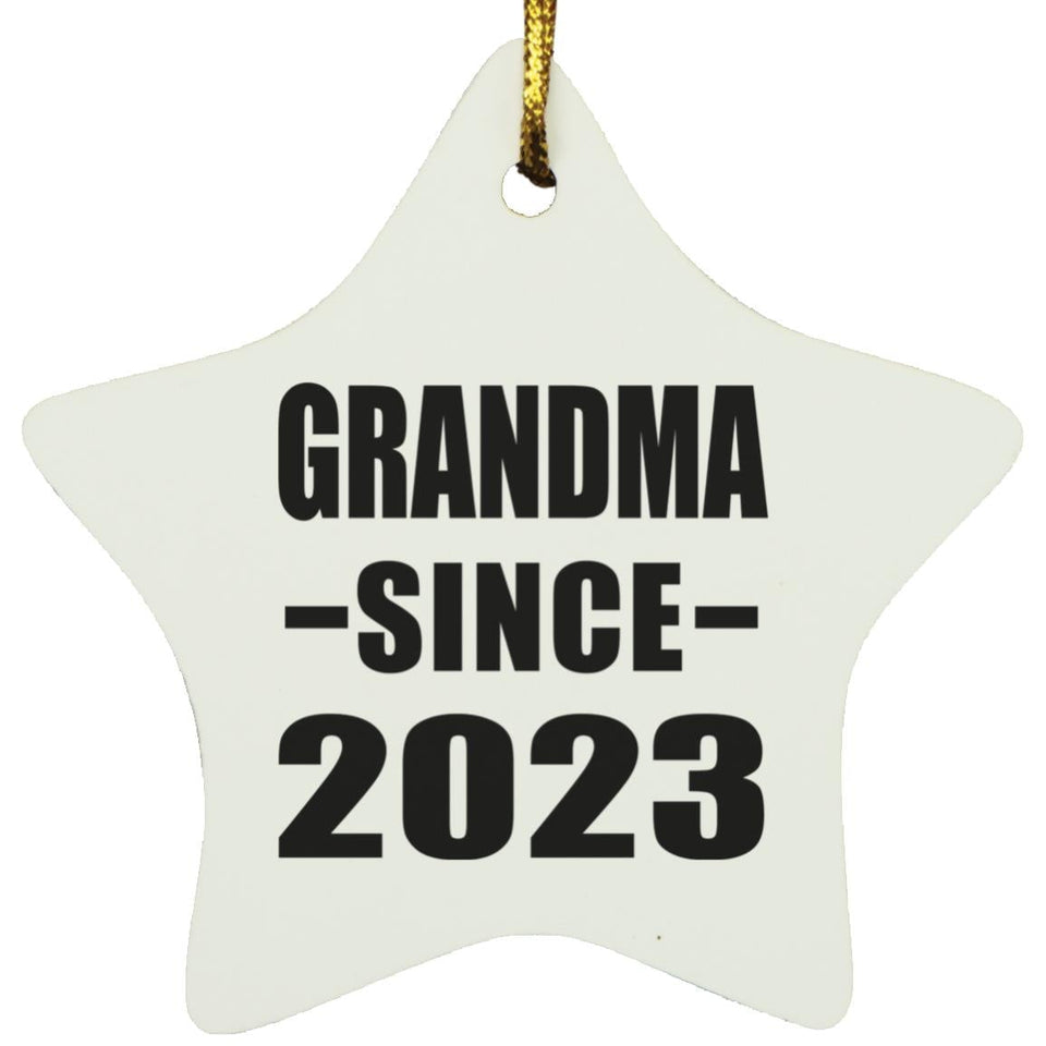 Grandma Since 2023 - Star Ornament